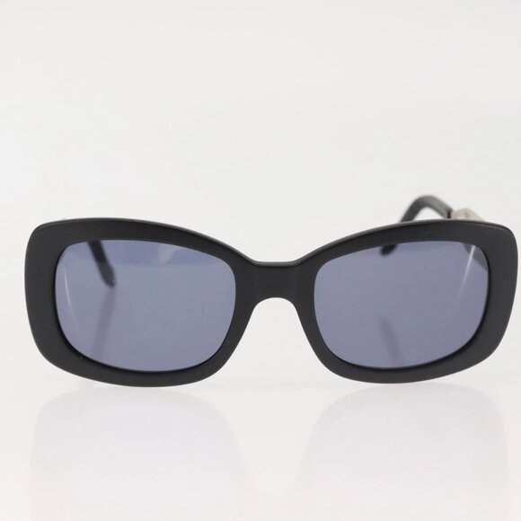 CHANEL Sunglasses Plastic Black CC Auth BA6232 main image 10